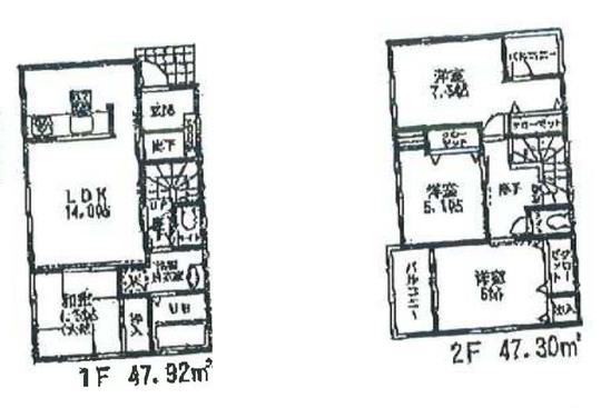 Floor plan. 37,800,000 yen, 4LDK, Land area 120.05 sq m , Building area 95.22 sq m