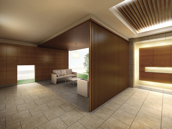 Buildings and facilities. Waist / Entrance Hall Rendering