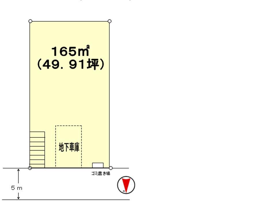 Compartment figure. Land price 31,900,000 yen, Land area 165 sq m