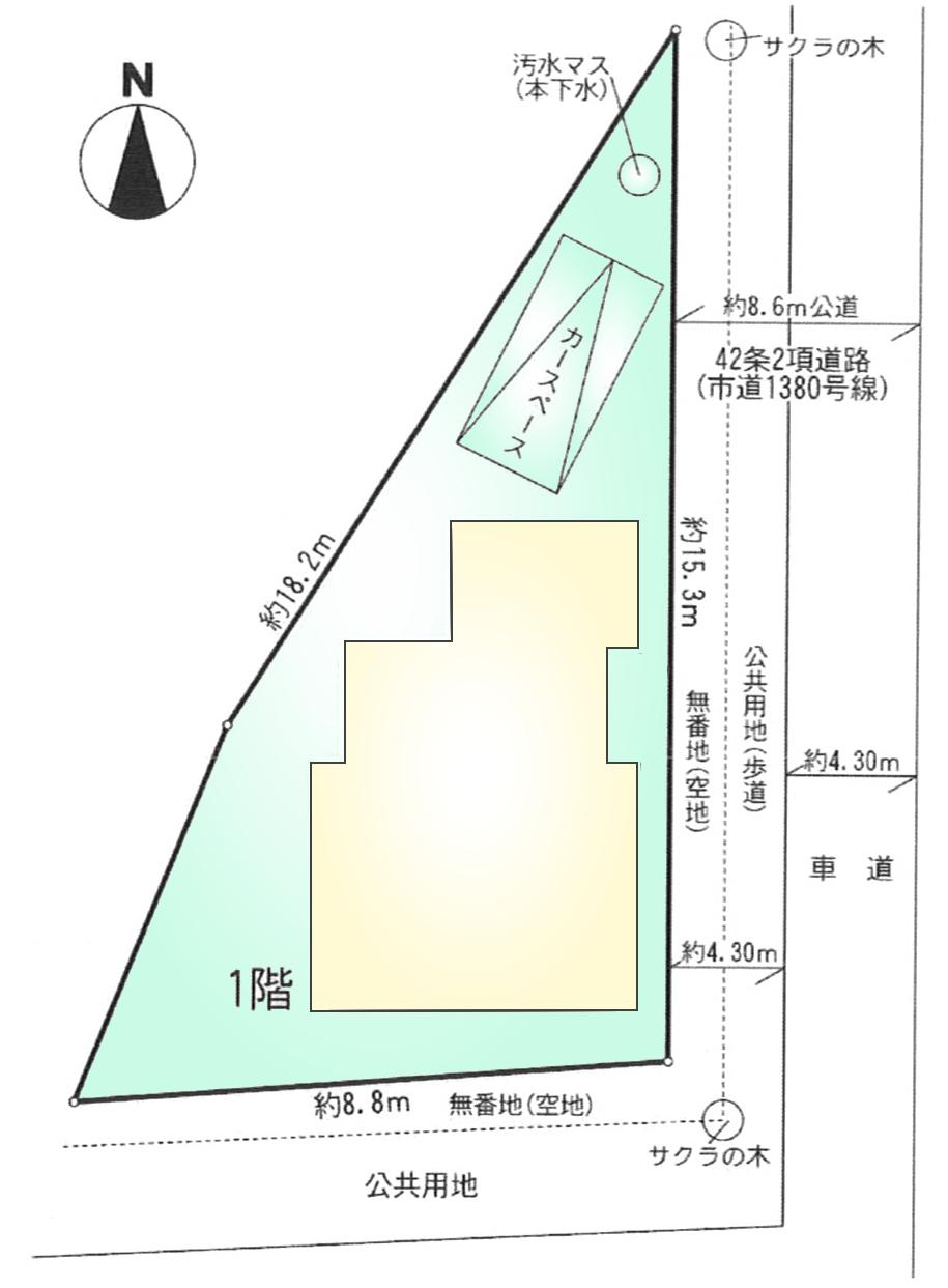 Compartment figure. 24,800,000 yen, 3LDK, Land area 73.92 sq m , Building area 58.31 sq m