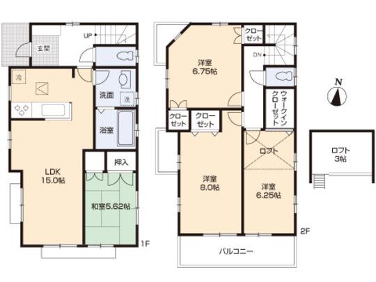 Floor plan. 39,300,000 yen, 4LDK, Land area 117.77 sq m , Building area 94.16 sq m floor plan