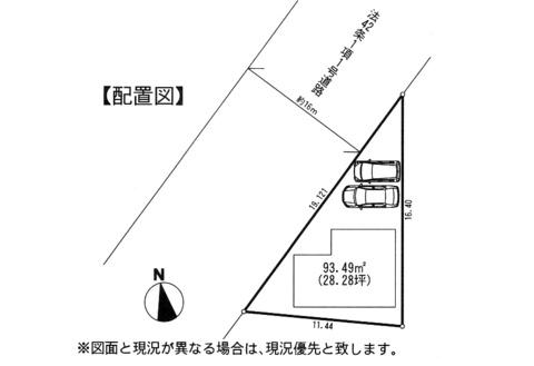 Compartment figure. 31,800,000 yen, 4LDK, Land area 93.49 sq m , Building area 101.02 sq m car space parallel two