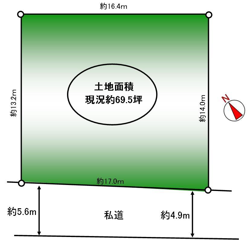 Compartment figure. Land price 21 million yen, Land area 229.83 sq m
