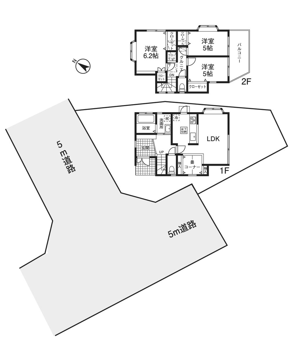 Floor plan. 24 million yen, 3LDK, Land area 100.41 sq m , Building area 80.08 sq m