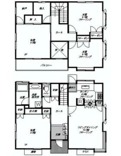 Floor plan. 29,800,000 yen, 4LDK, Land area 205.69 sq m , Building area 114.27 sq m