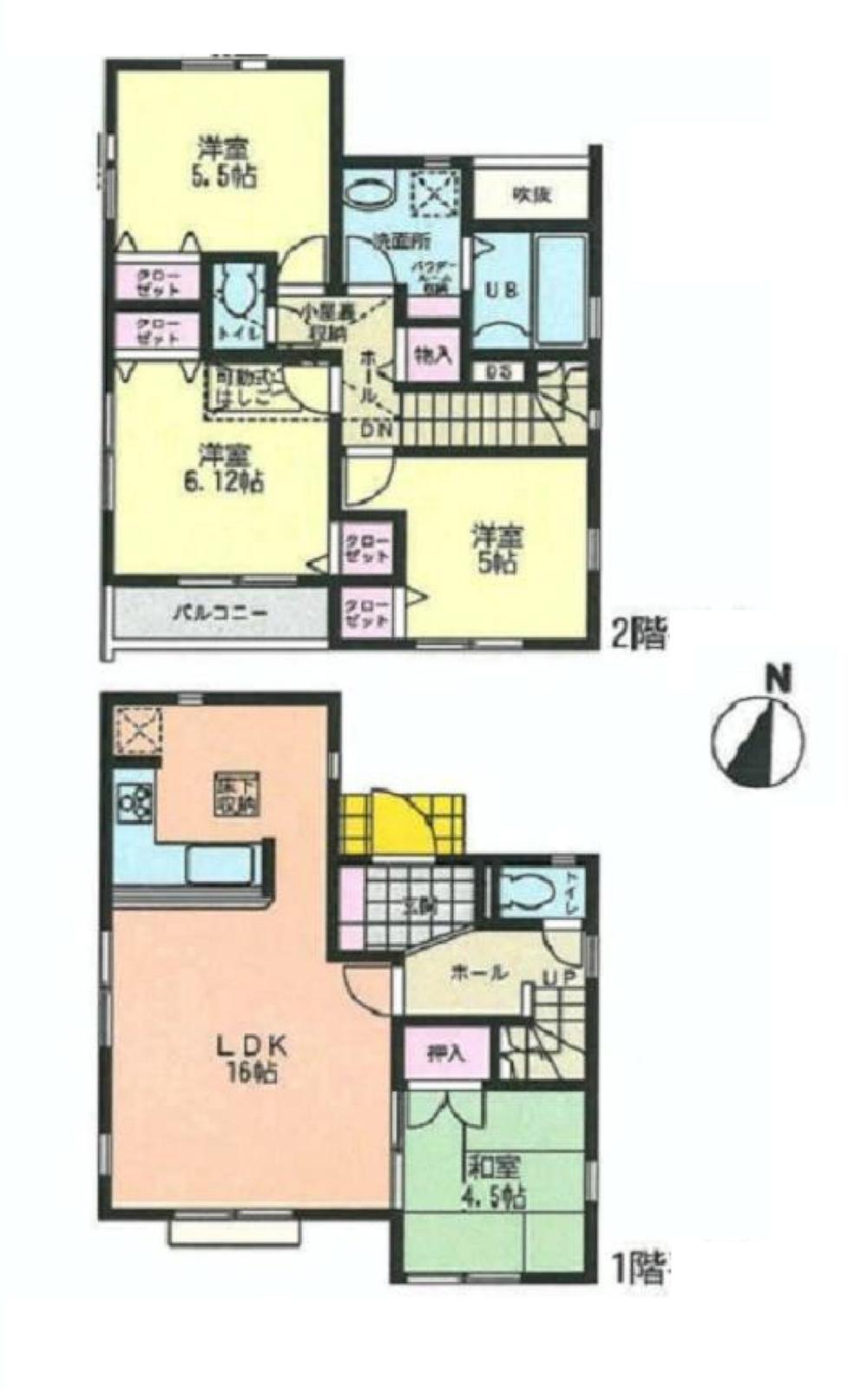 Floor plan. (7 Building), Price 29,800,000 yen, 4LDK, Land area 125.2 sq m , Building area 90.25 sq m