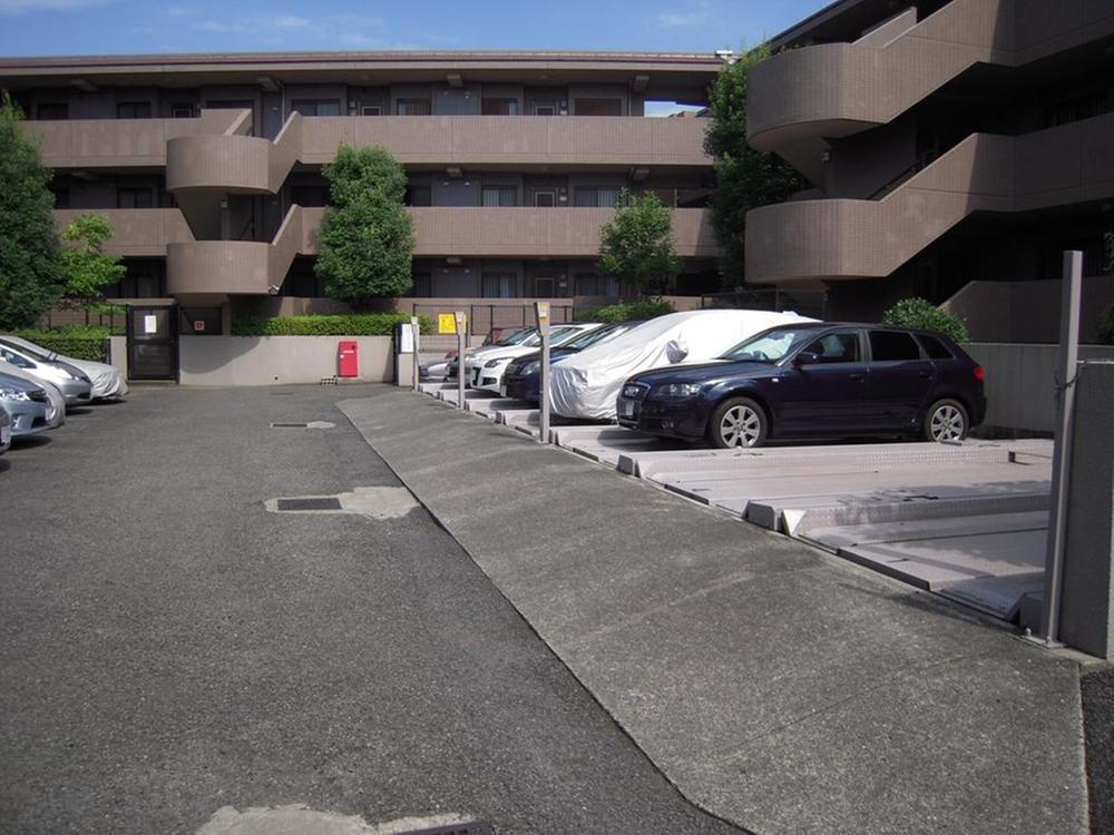 Parking lot. Common areas