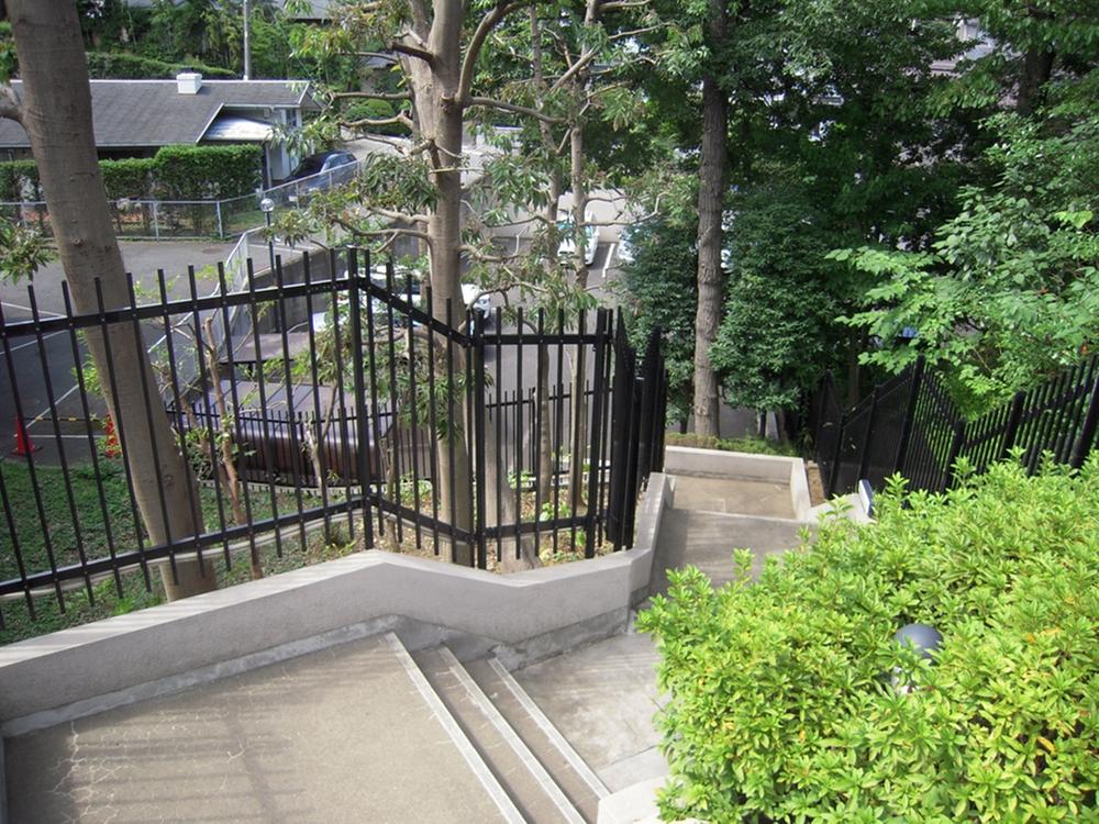 Parking lot. Common areas