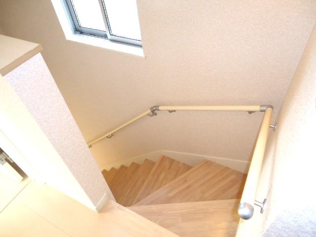 Other introspection. Staircase with a handrail