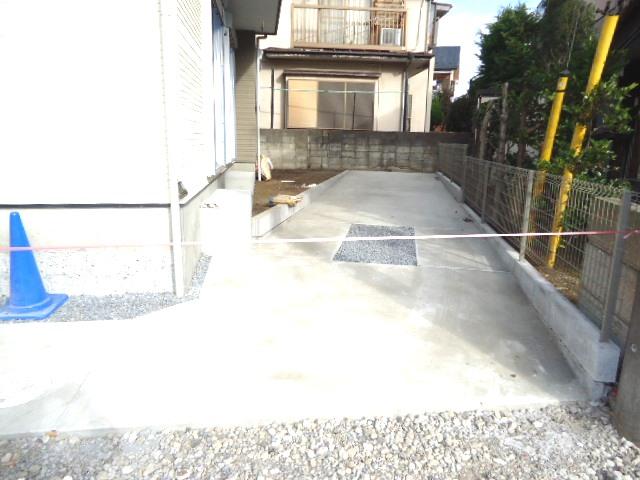 Parking lot. Car space with depth