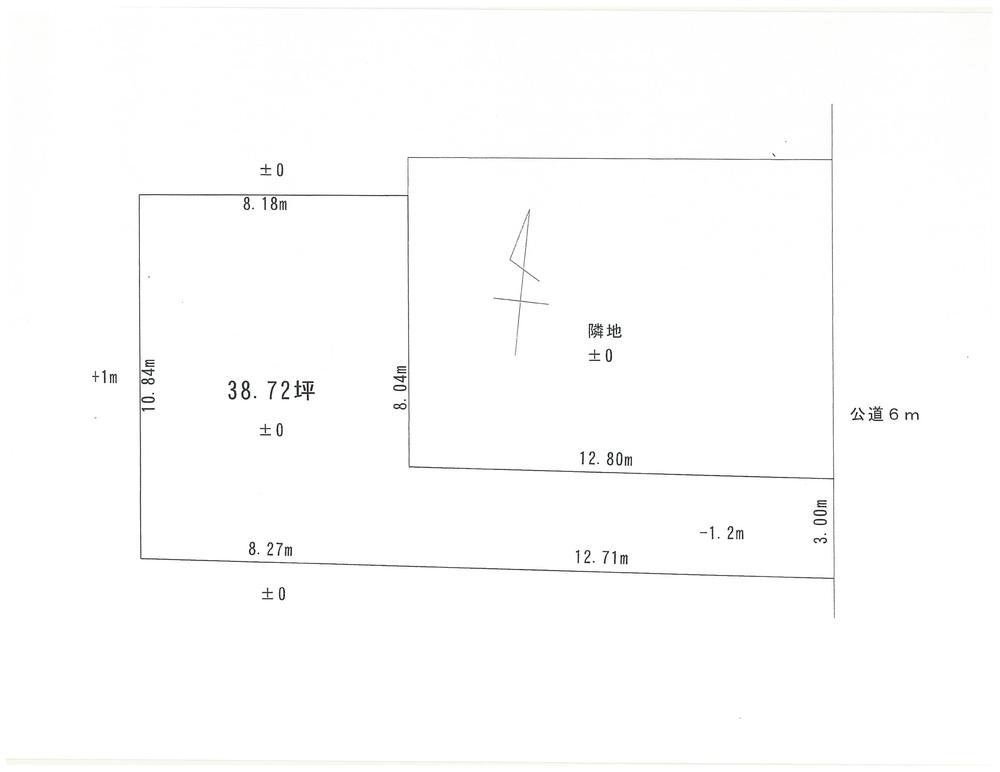 Compartment figure. Land price 27,800,000 yen, Land area 128.9 sq m