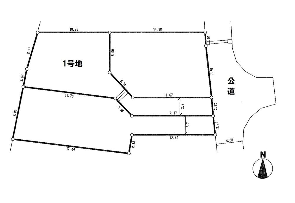 Compartment figure. Land price 17.8 million yen, Land area 149.06 sq m