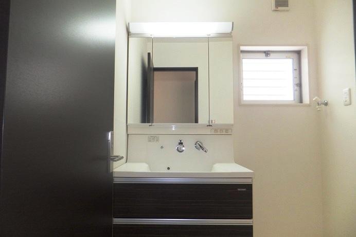 Wash basin, toilet. The photograph is an example of construction