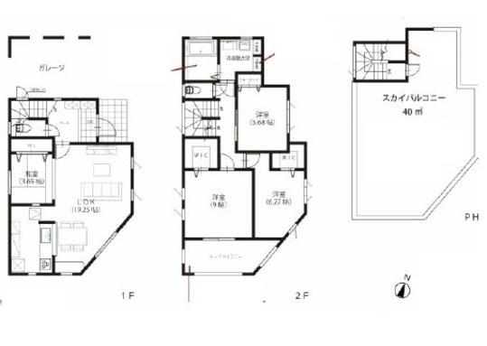 Floor plan. 42,400,000 yen, 3LDK, Land area 93.87 sq m , Building area 125.46 sq m floor plan