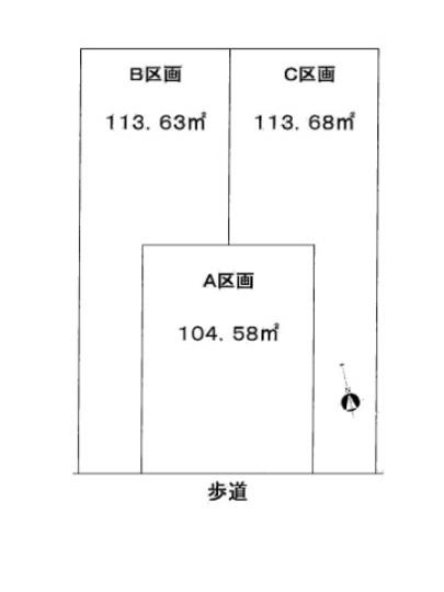 Compartment figure. Land price 24,800,000 yen, Land area 113.63 sq m compartment view