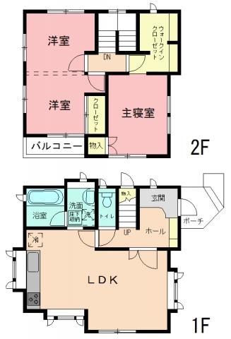 Floor plan. 28.8 million yen, 3LDK, Land area 100.05 sq m , Building area 78.66 sq m