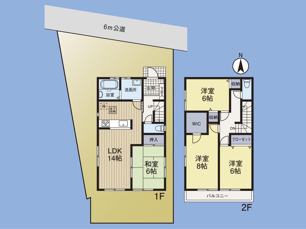 Floor plan. 38,800,000 yen, 4LDK, Land area 113.5 sq m , Building area 99.36 sq m