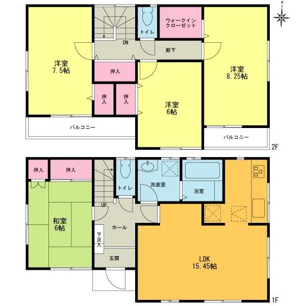 Floor plan. 38,800,000 yen, 4LDK, Land area 120 sq m , Building area 103.5 sq m