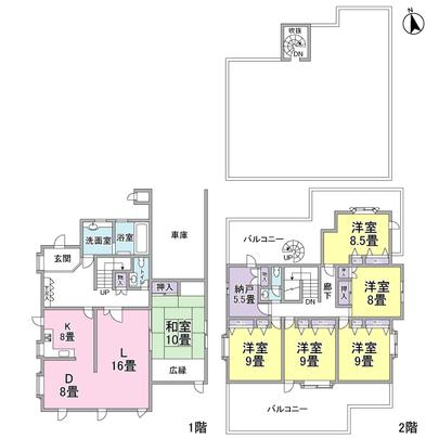 Floor plan. 6L ・ D ・ K type!  Please check view the all means!