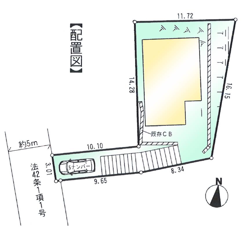 Compartment figure. 36.5 million yen, 5LDK, Land area 195.32 sq m , Building area 110.96 sq m