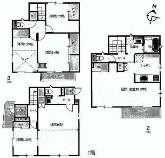 Floor plan. 49,800,000 yen, 5LDK, Land area 100.55 sq m , Building area 148.15 sq m