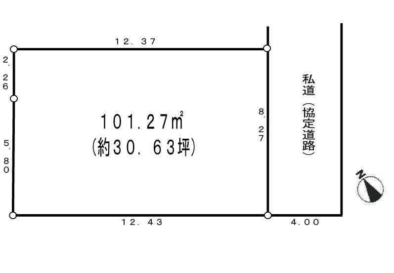 Compartment figure. Land price 21 million yen, Land area 101.74 sq m compartment view