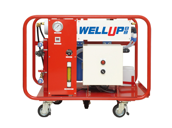 earthquake ・ Disaster-prevention measures.  [WELL UP mini] Pumping out the water from the disaster prevention water tank, Adopt a "WELL UP mini" to generate and to drinking water. (Same specifications)