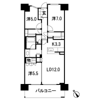 Floor: 3LDK, occupied area: 75.72 sq m, Price: 29.6 million yen, currently on sale