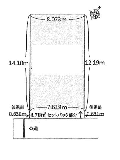 Compartment figure. Land price 15.8 million yen, Land area 114.84 sq m compartment view