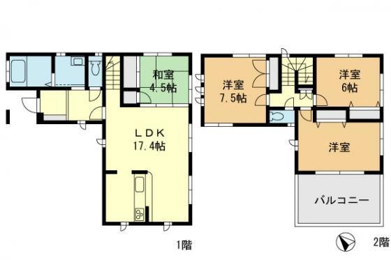 Other. Floor plan of 6 Building Please enjoy tea time in the comfort of a large balcony.