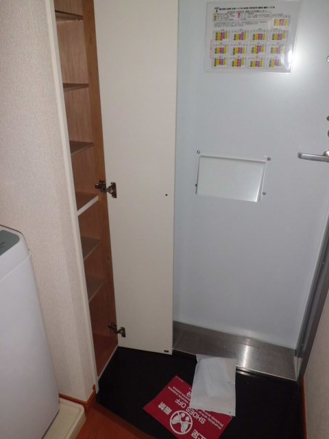 Entrance. Shoe box
