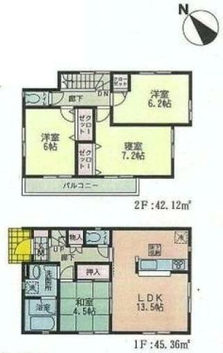 Floor plan. (3), Price 41,800,000 yen, 4LDK, Land area 120.04 sq m , Building area 87.48 sq m