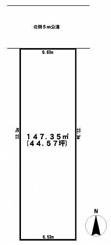 Compartment figure. Land price 40 million yen, Land area 147.71 sq m