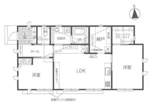 Floor plan. 33,800,000 yen, 2LDK, Land area 260 sq m , Building area 79.49 sq m