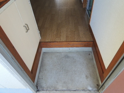 Entrance. Entrance space with a cleanliness