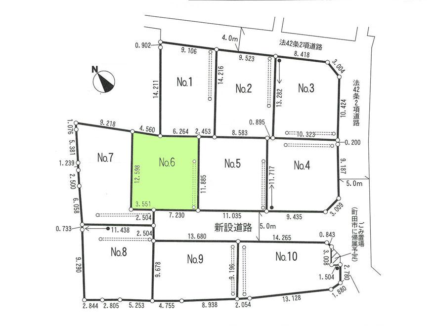 Compartment figure. Land price 21,800,000 yen, Land area 130.26 sq m