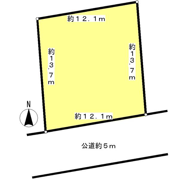 Compartment figure. Land price 43,800,000 yen, Land area 163.49 sq m