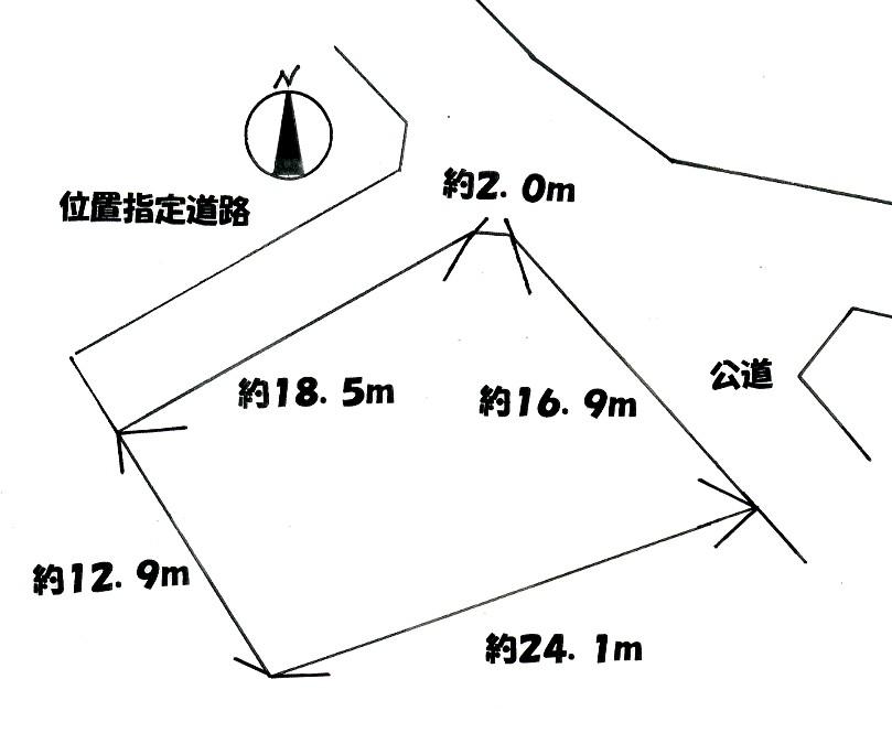 Compartment figure. Land price 63,050,000 yen, Land area 317 sq m