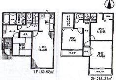 Floor plan. (Building 2), Price 27,800,000 yen, 3LDK+S, Land area 102.98 sq m , Building area 100.19 sq m