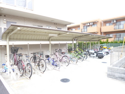 Other common areas. There are bicycle parking lot