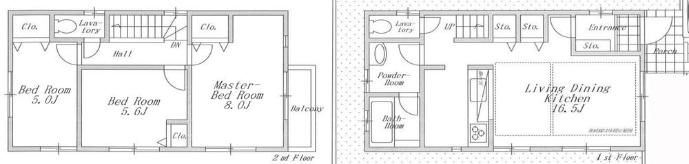 Floor plan. (2), Price 33,500,000 yen, 3LDK, Land area 107.08 sq m , Building area 82.8 sq m