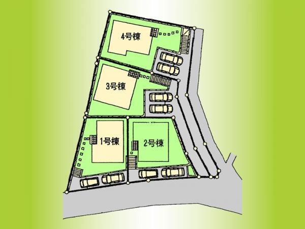 Compartment figure. 35,800,000 yen, 4LDK, Land area 186.37 sq m , Building area 96.79 sq m