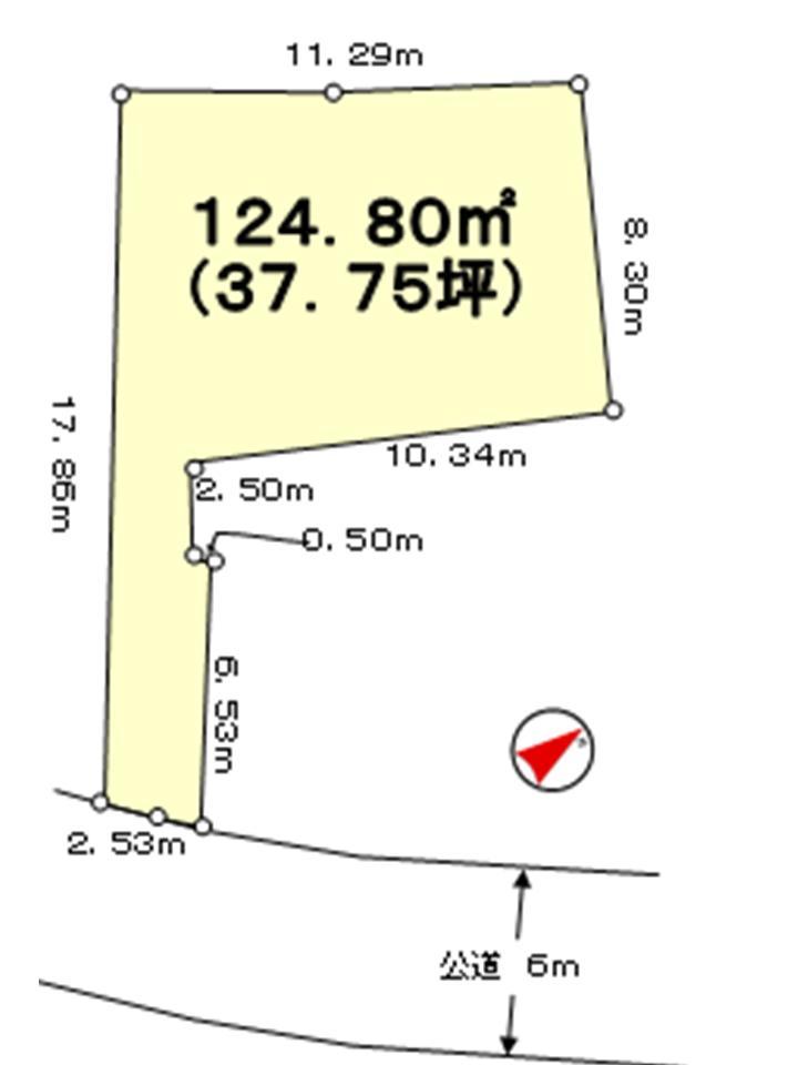 Compartment figure. Land price 28 million yen, Land area 124.8 sq m