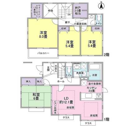 Floor plan. Storeroom, Walk-in closet, Attic storage, etc., Mato in consideration of the storage