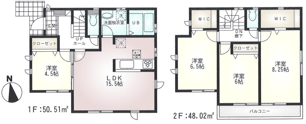 Floor plan. (10 Building), Price 32,800,000 yen, 4LDK, Land area 128.59 sq m , Building area 98.53 sq m