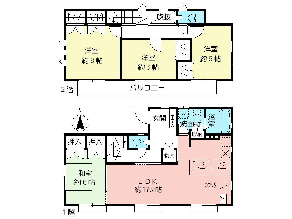 Floor plan. 500m business hours until Inageya / 9:30 ~ 21:30 (2013 September 26, 2008)
