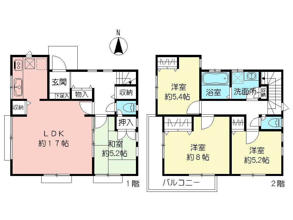 Floor plan. 500m business hours until Inageya / 9:30 ~ 21:30 (2013 September 26, 2008)