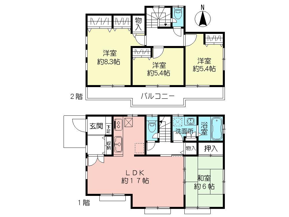 Floor plan. 500m business hours until Inageya / 9:30 ~ 21:30 (2013 September 26, 2008)