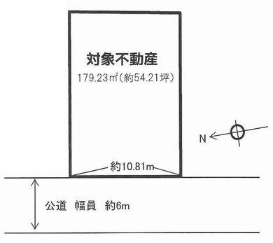 Compartment figure. Land price 34,800,000 yen, Land area 179.23 sq m
