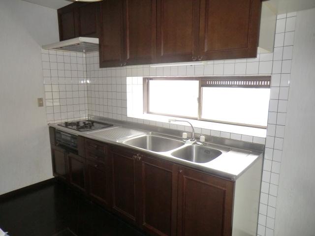 Kitchen. Bright kitchen with a window